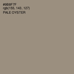 #9B8F7F - Pale Oyster Color Image
